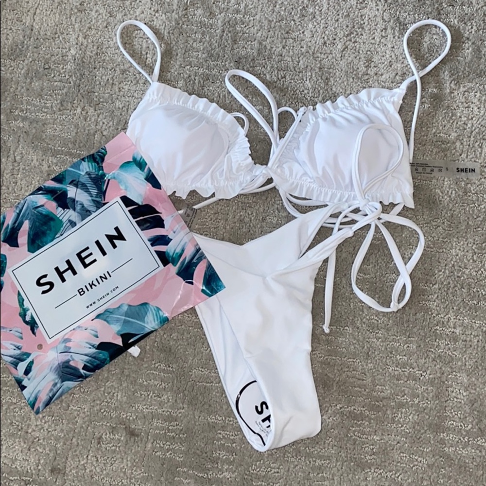 NWT SHEIN white bikini